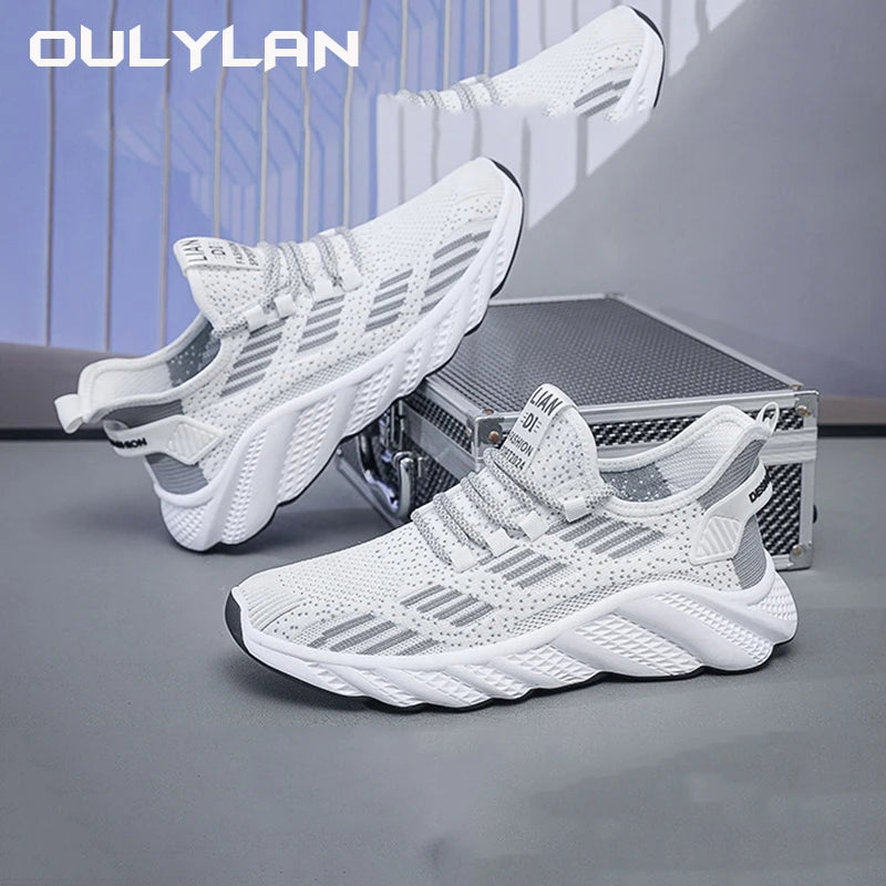Men Running Shoes, Outdoor Sports Breathable Sneaker Comfortable Casual Shoes