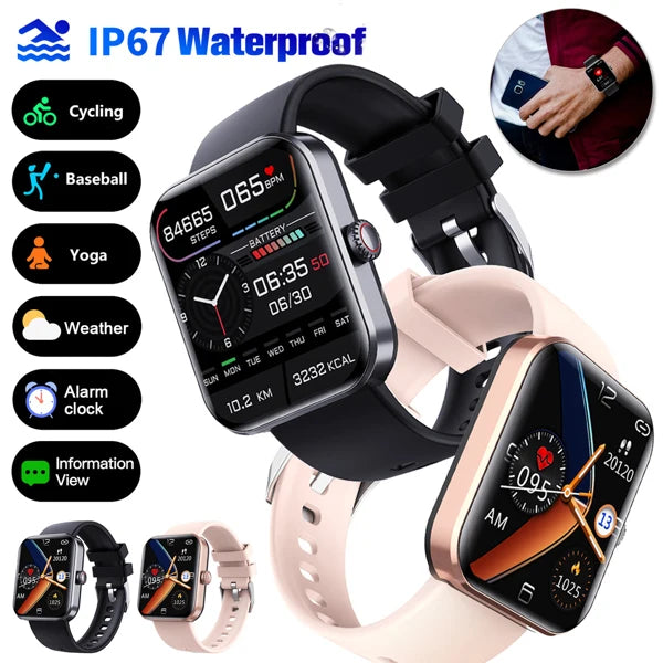 Bluetooth Smart Watch 1.9'' Blood Oxygen Test Smart Watch Heart Rate Monitoring