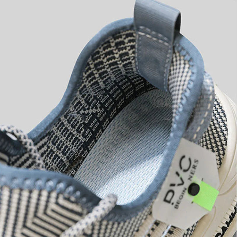 New Fashion Men Casual Sport Running Sneakers Flying Woven