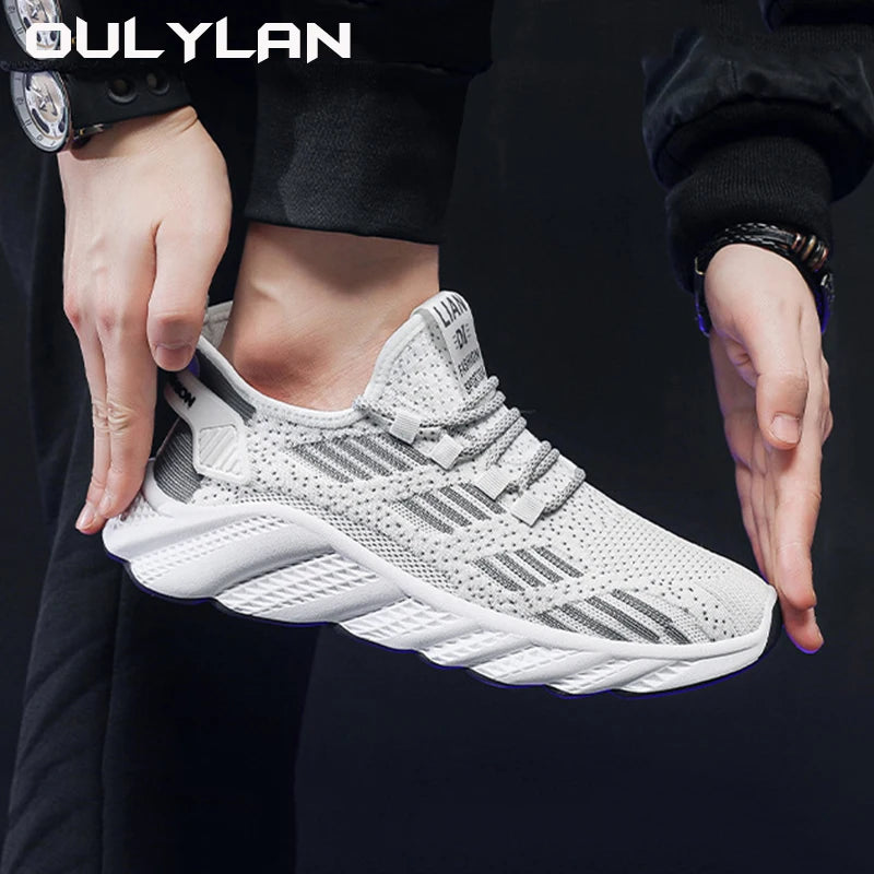 Men Running Shoes, Outdoor Sports Breathable Sneaker Comfortable Casual Shoes