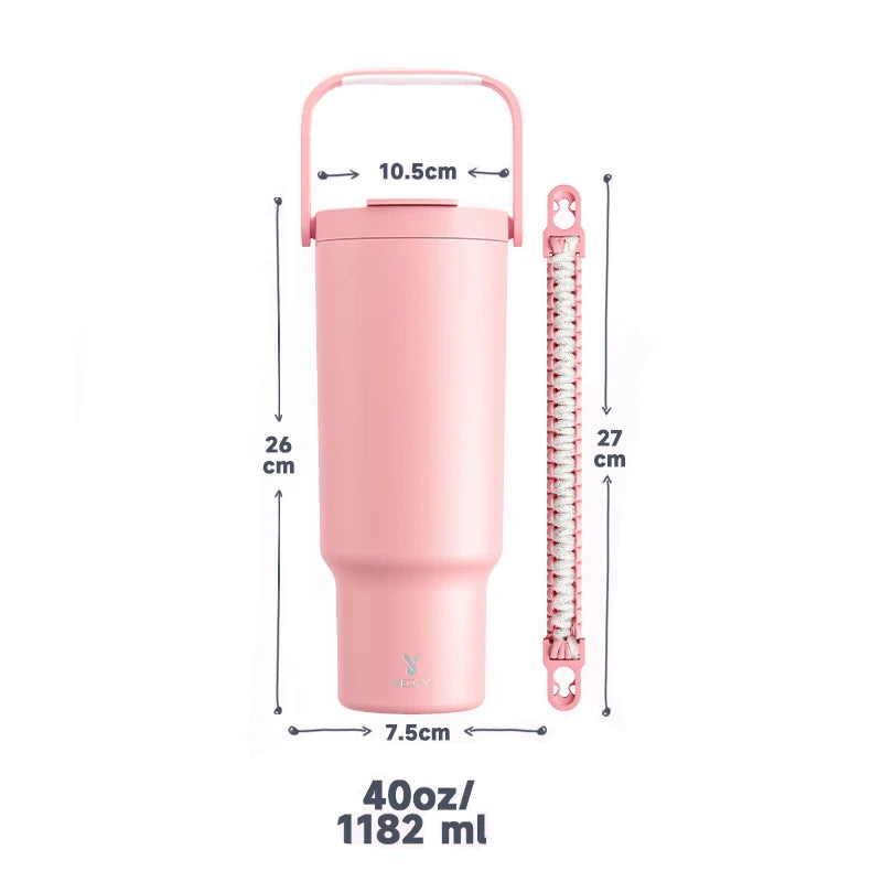 40oz Cup Meoky Insulated Mug Stainless Steel Vacuum Cup, Hot/Cold