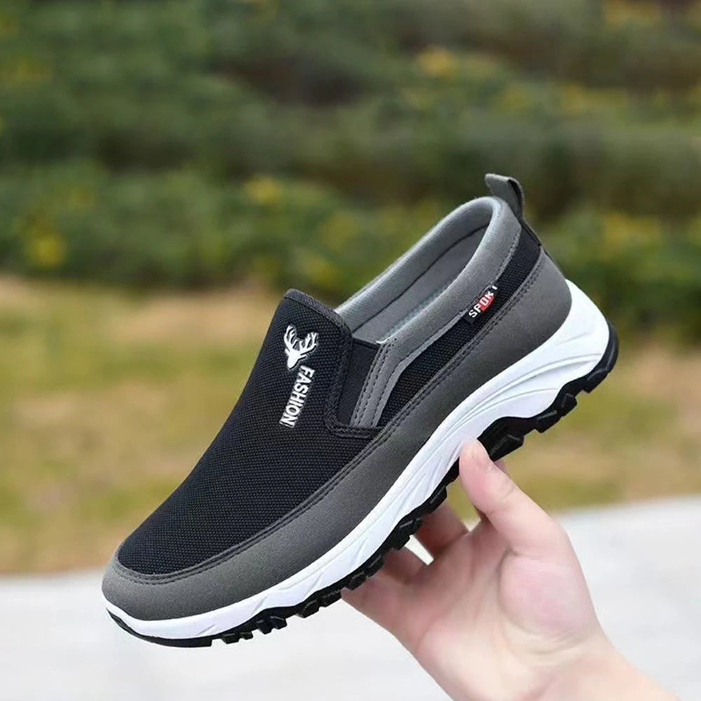 Men Running Shoes Slip-On Orthopedic Non-Slip Comfortable Hiking Walking Shoes
