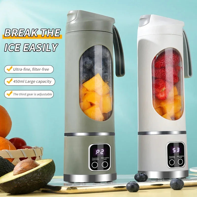 Portable Fruit Juice Blender Small Juicer 12 Blade Juicer Cup