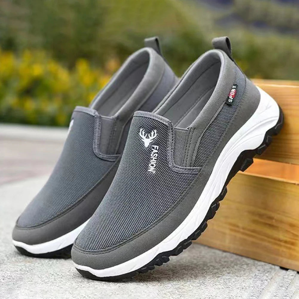 Men Running Shoes Slip-On Orthopedic Non-Slip Comfortable Hiking Walking Shoes