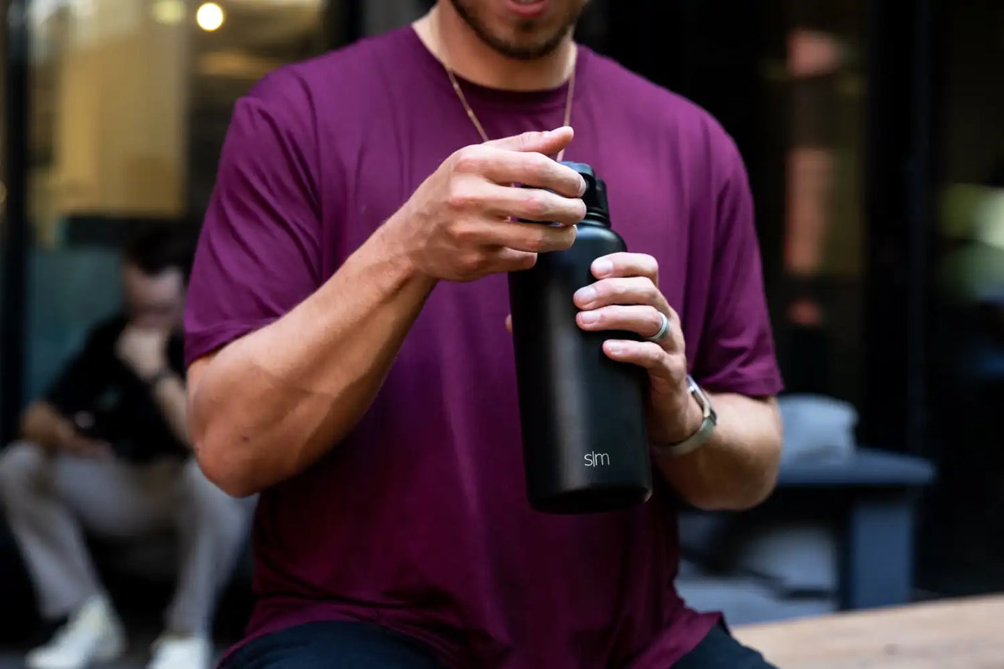 32 fl oz Stainless Steel Summit Water Bottle with Silicone Straw