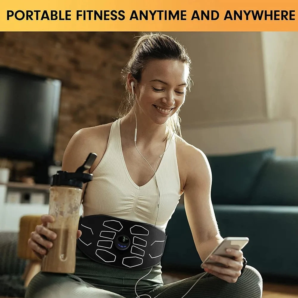 ABS Stimulator, Abdominal Toning Belt Muscle Toner Fitness Training Gear