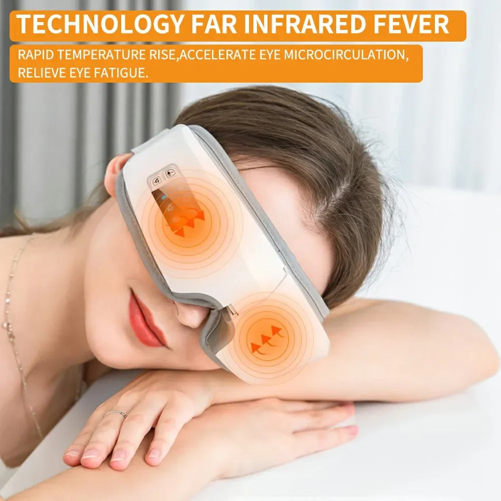 4D Smart Eye Massager Hot Compress Airbag Vibration Eyes Massage