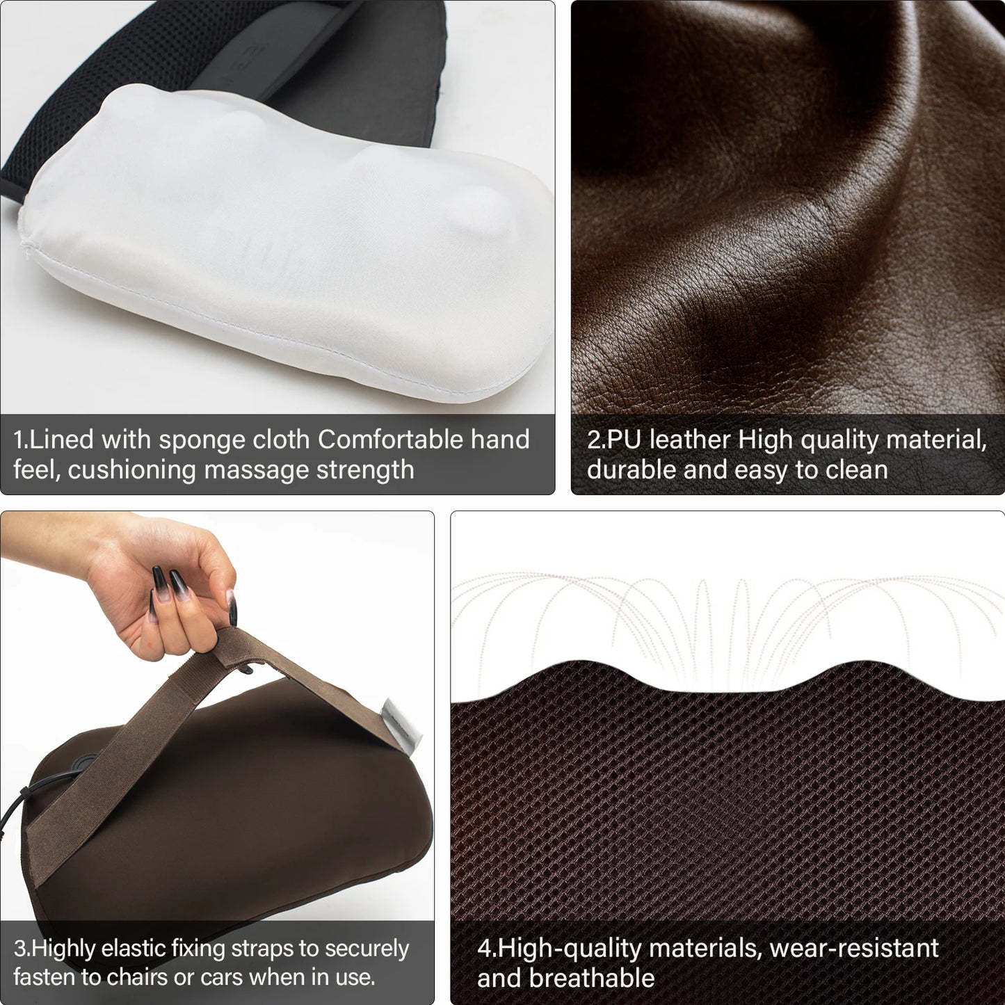Shiatsu Neck and Back Massager with Heat, Massage Pillow