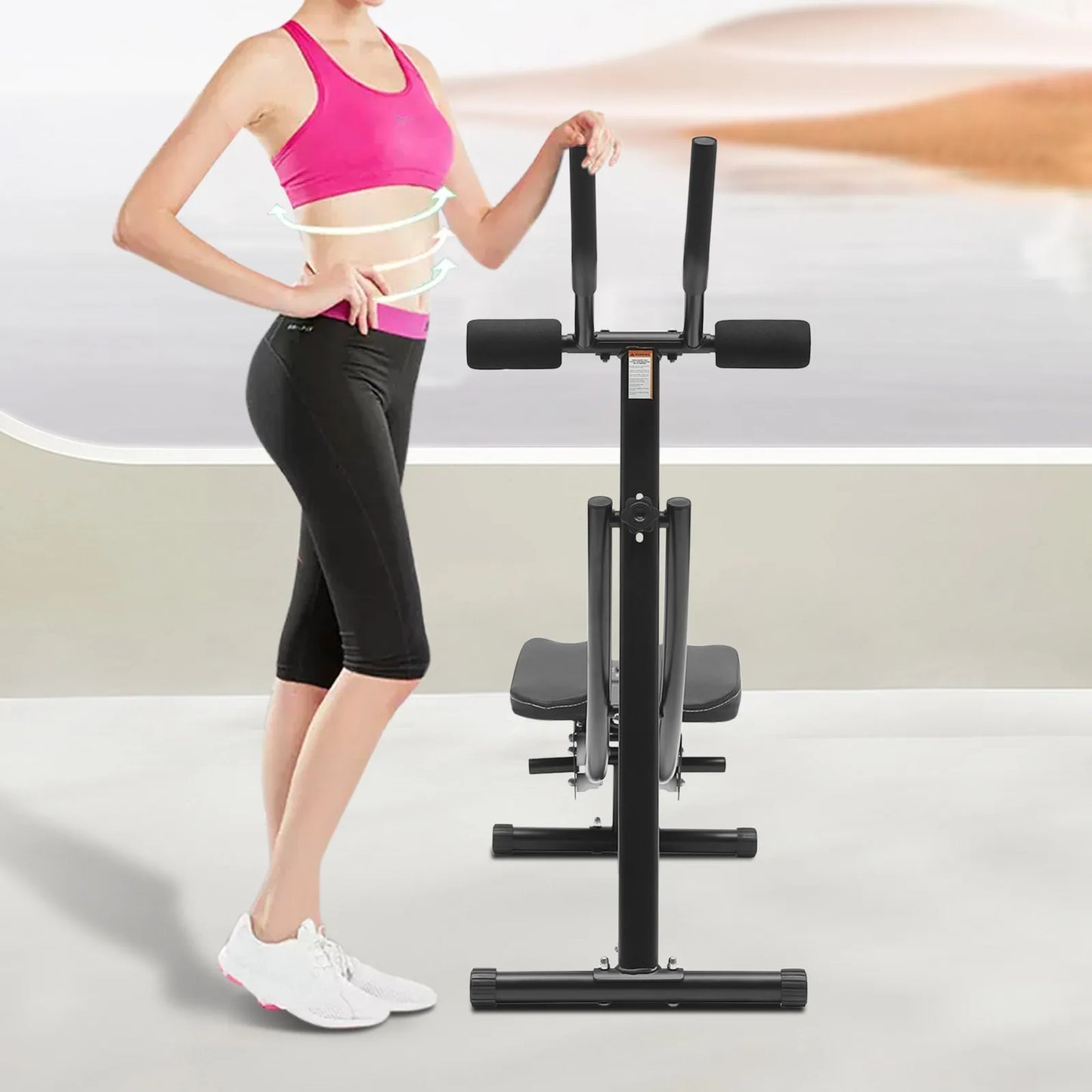 Abdominal Platform Foldable Trainer, Thin Waist Machine, Belly, Indoor Fitness Equipment