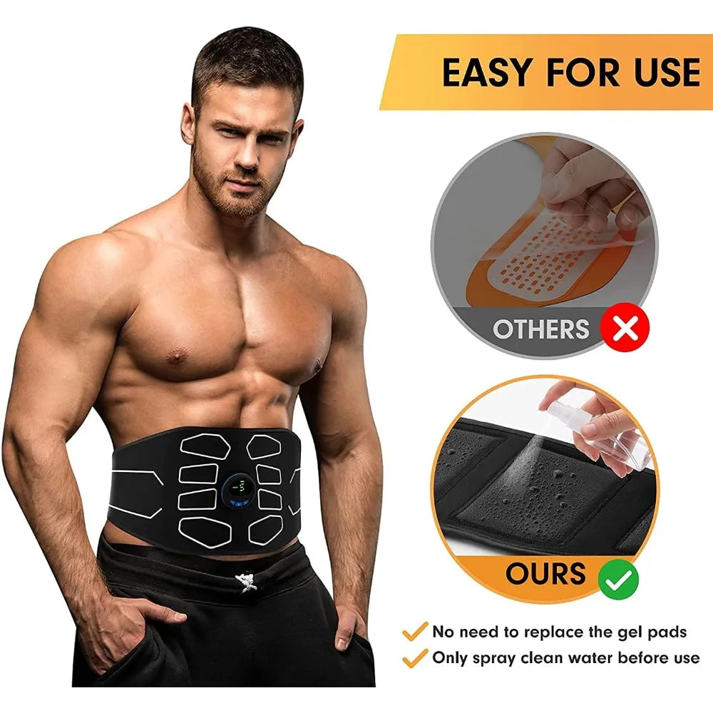 ABS Stimulator, Abdominal Toning Belt Muscle Toner Fitness Training Gear