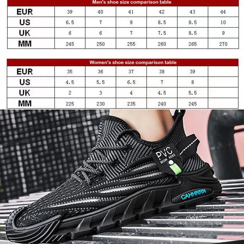 New Fashion Men Casual Sport Running Sneakers Flying Woven
