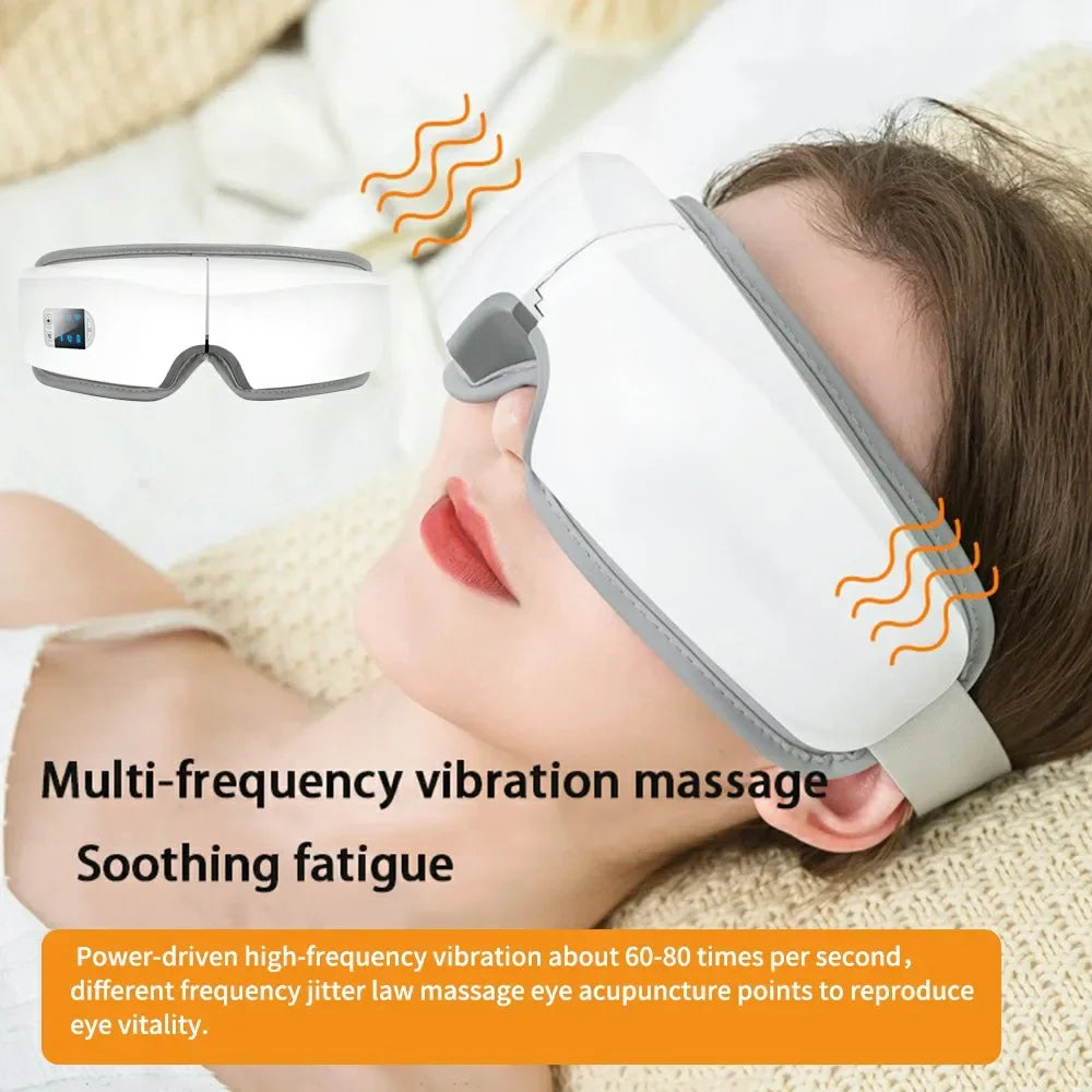 4D Smart Eye Massager Hot Compress Airbag Vibration Eyes Massage