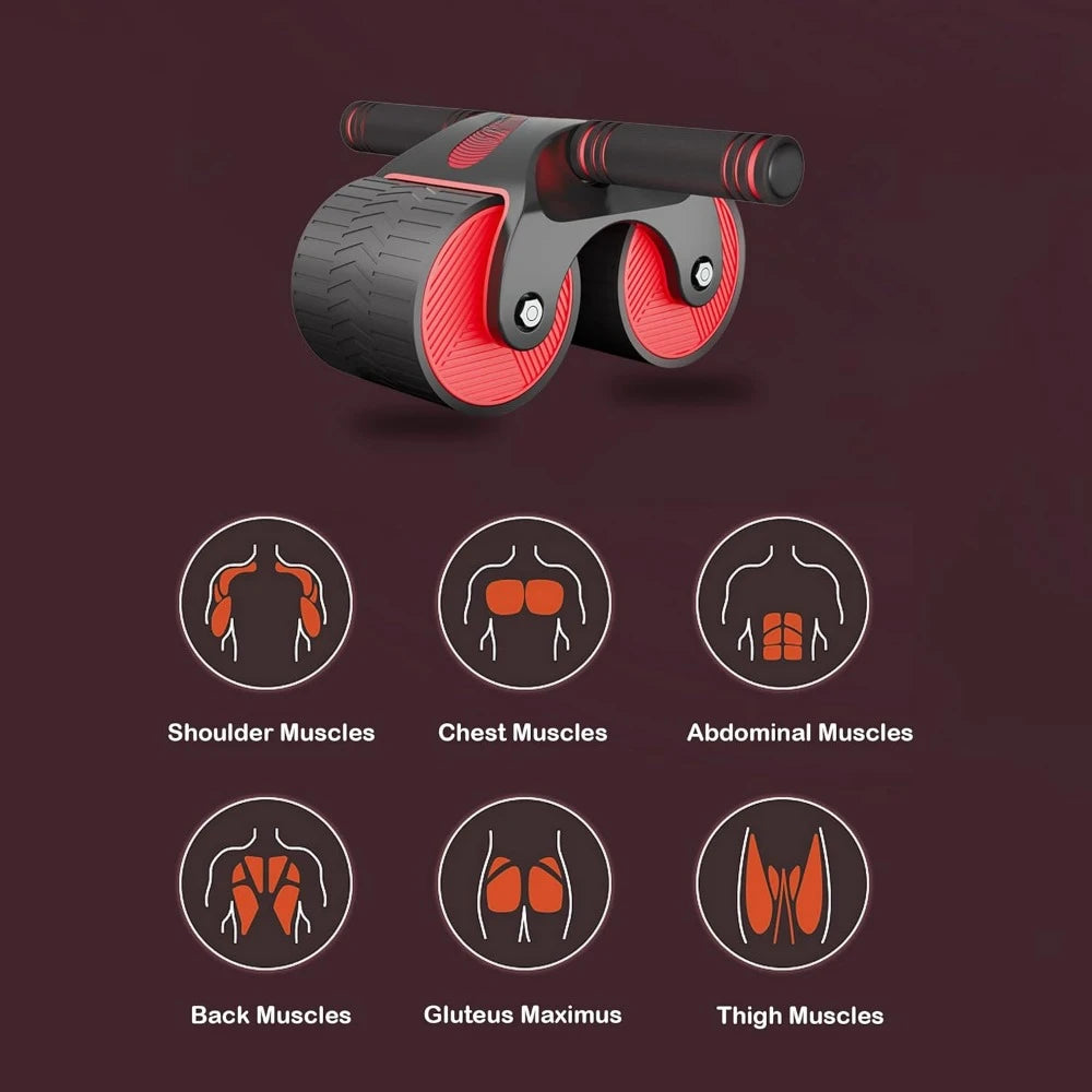 AB Wheel Roller with Automatic Rebound Assistance and Resistance Springs