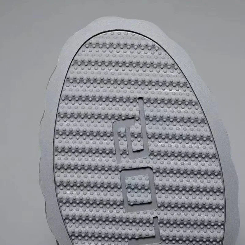 Men Breathable Sneakers Casual Lightweight Round Head Solid Colour Non-slip