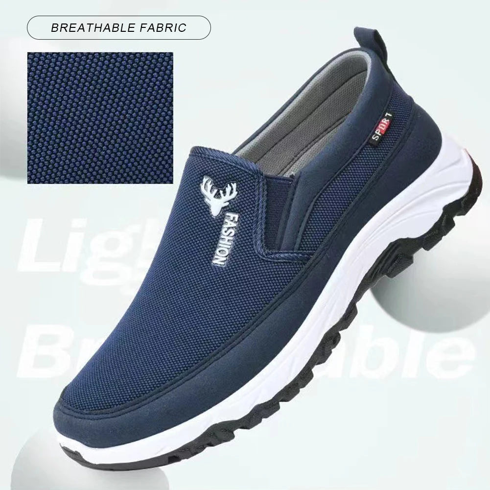 Men Running Shoes Slip-On Orthopedic Non-Slip Comfortable Hiking Walking Shoes