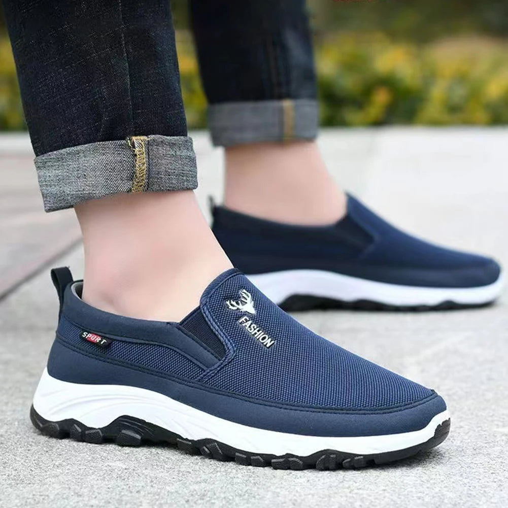 Men Running Shoes Slip-On Orthopedic Non-Slip Comfortable Hiking Walking Shoes