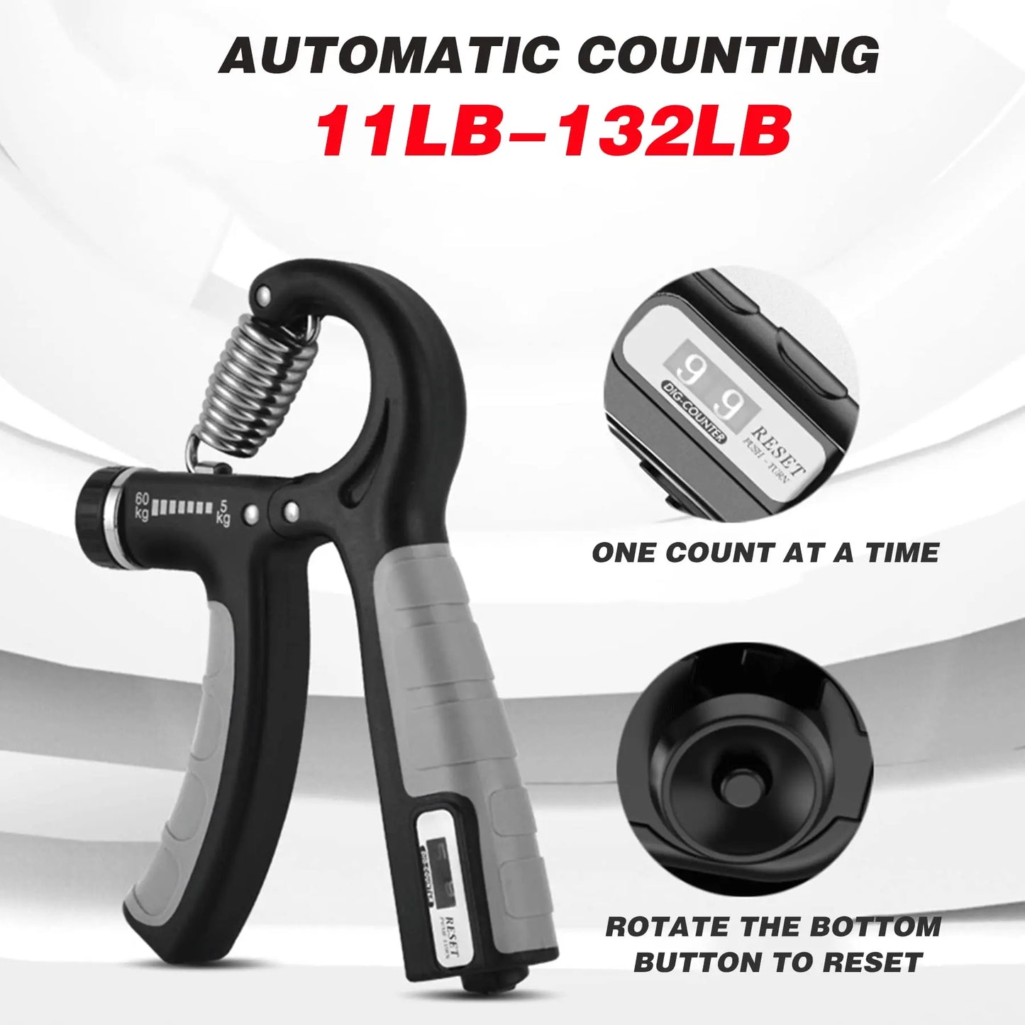 Hand Grip Strengthener, Counting hand Grips Workout