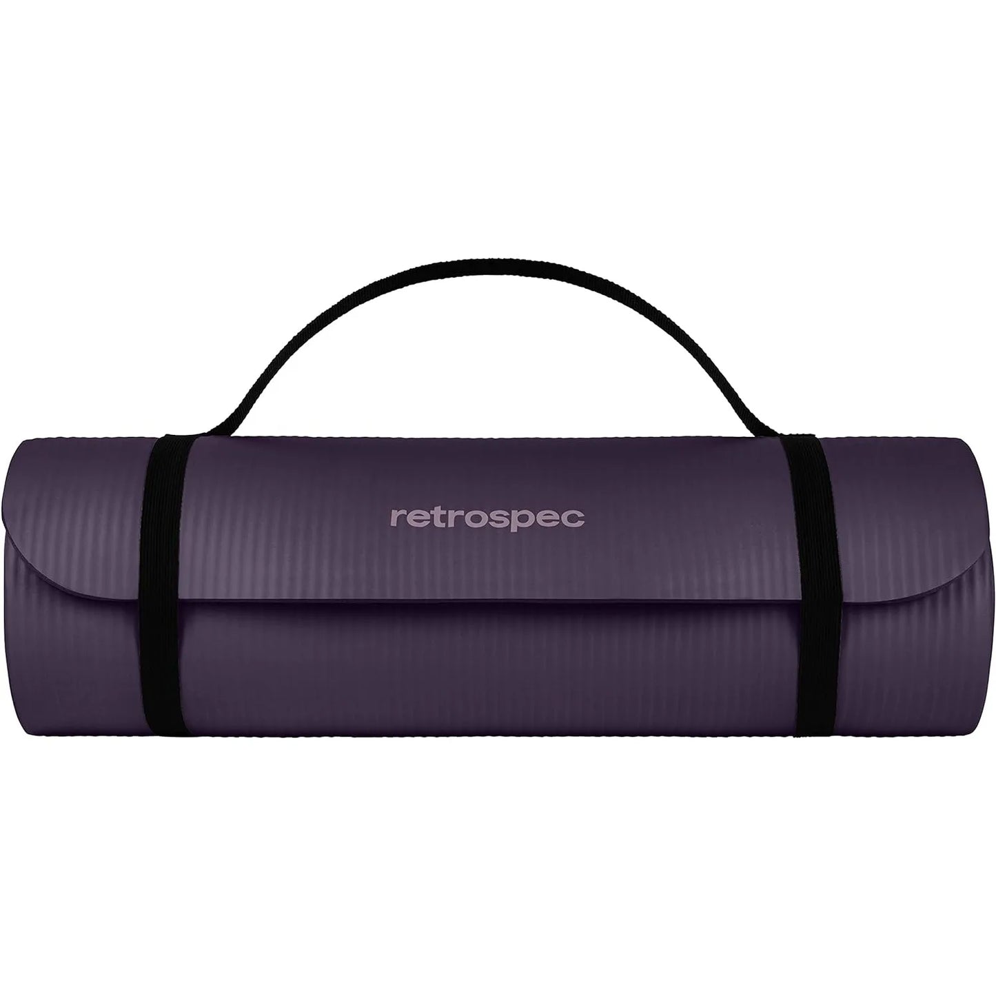 Retrospec Solana Yoga Mat 1" Thick w/Nylon Strap, Men & Women