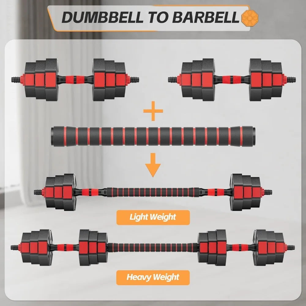 Grade Adjustable Weights Dumbbells Set of 2, Used Barbell/Dumbbell/Push up Bars