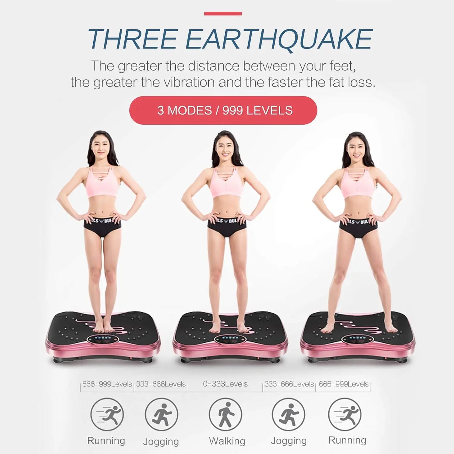 Vibration Plate Exercise Machine Whole Body Workout Vibration Fitness Platform