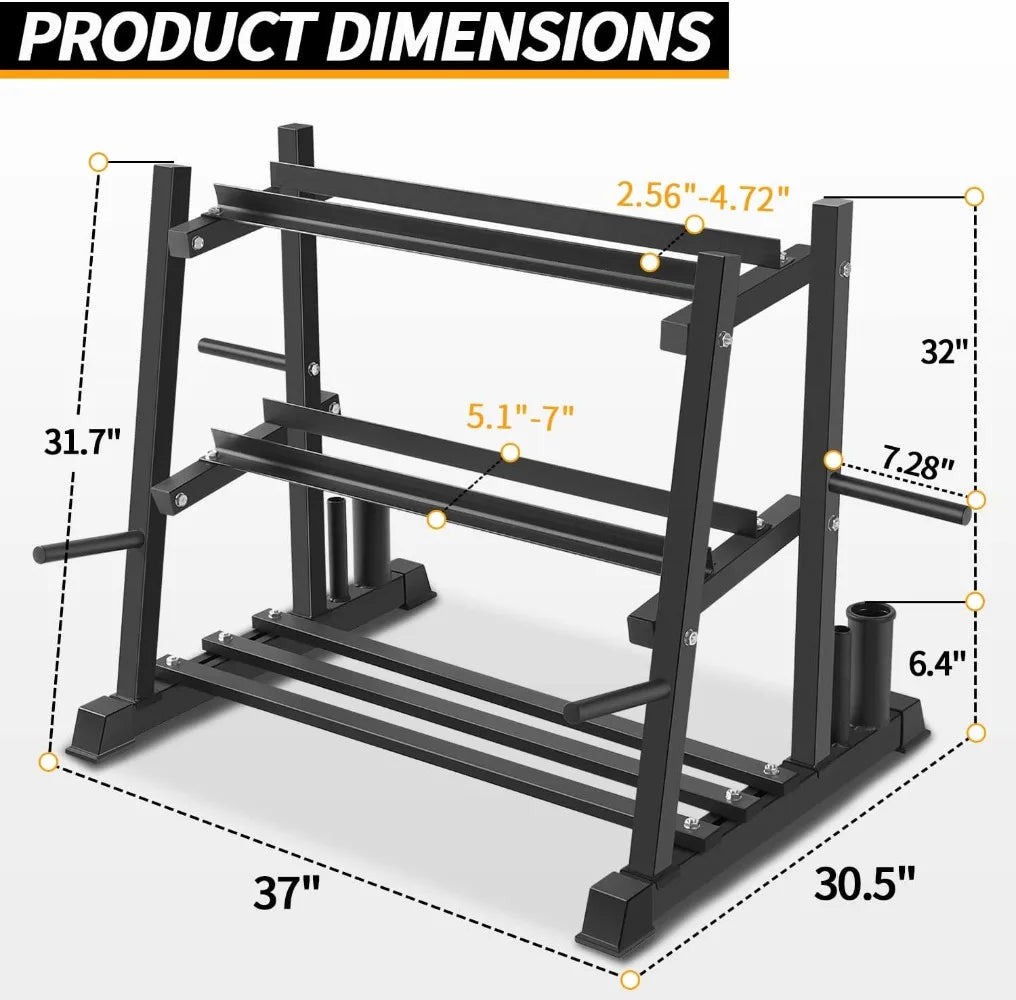 Dumbbell Rack Dumbbell Set with Rack Stand, Dumbbells Weights Rack