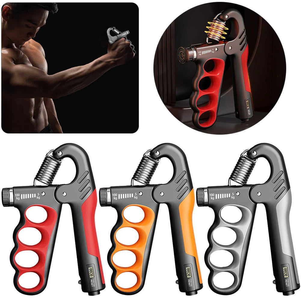 5-100 KG Hand Grip Strengthener Grip Strength Trainer Non-Slip Gripper