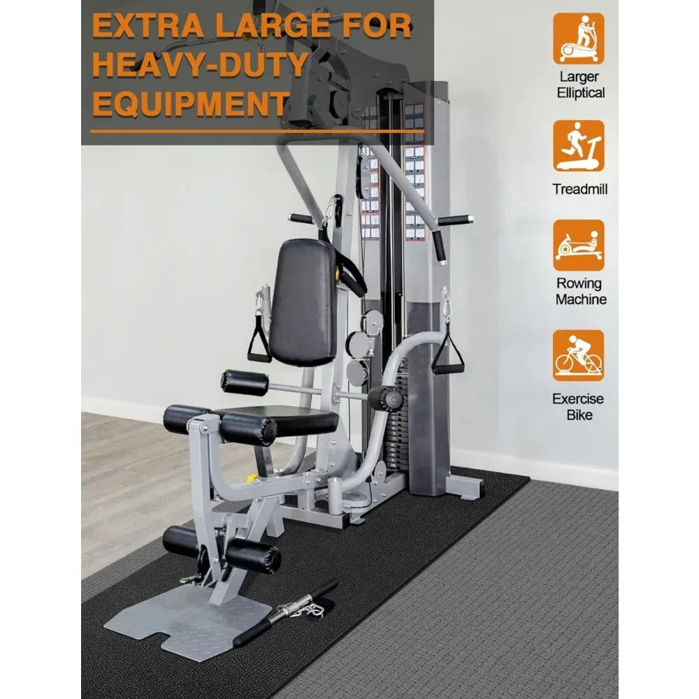 Exercise Equipment Mat 30"x60"/ 36"x78"/ 36"x96" Treadmill/Exercise Bike Mat