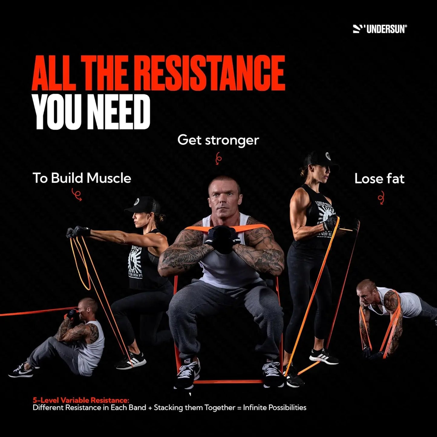 Heavy Duty Exercise Bands Resistance for Strength Training