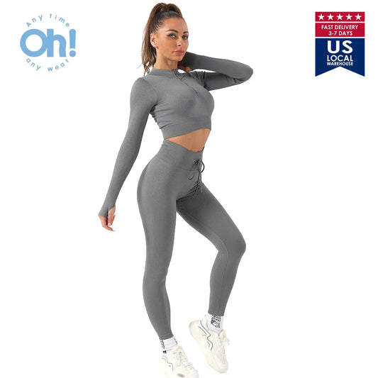 US Stock OhSunny Seamless Gym Clothing Workout Clothes for Women