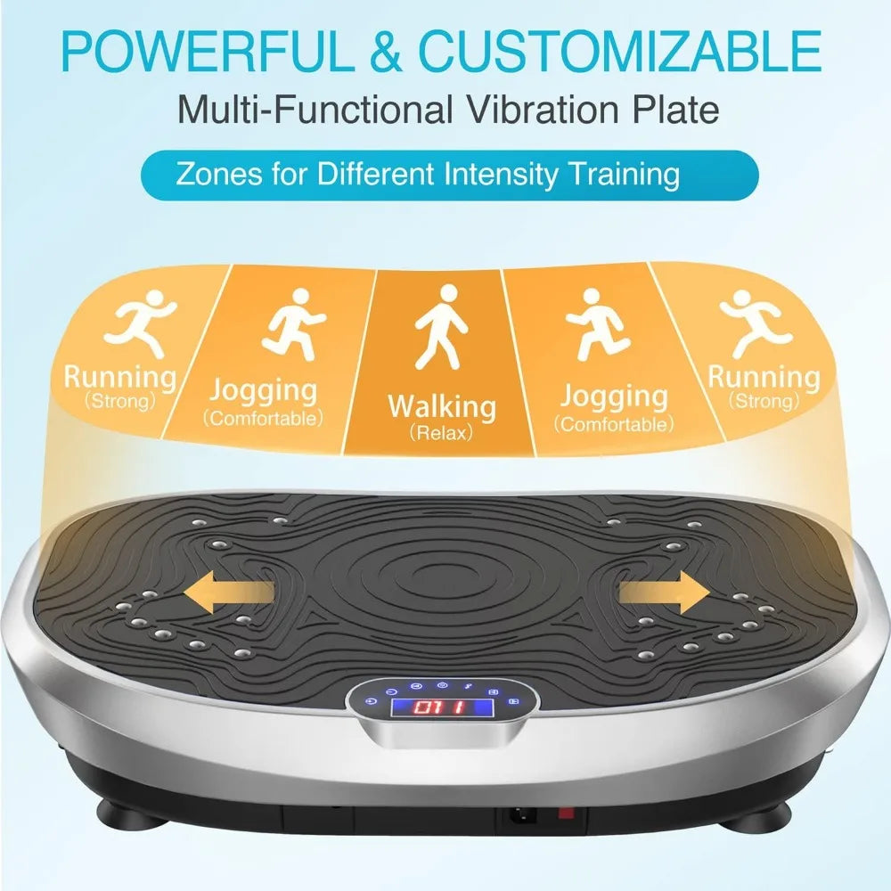 Vibration Plate Exercise Machine Whole Body Workout Power Vibrate Fitness Platform