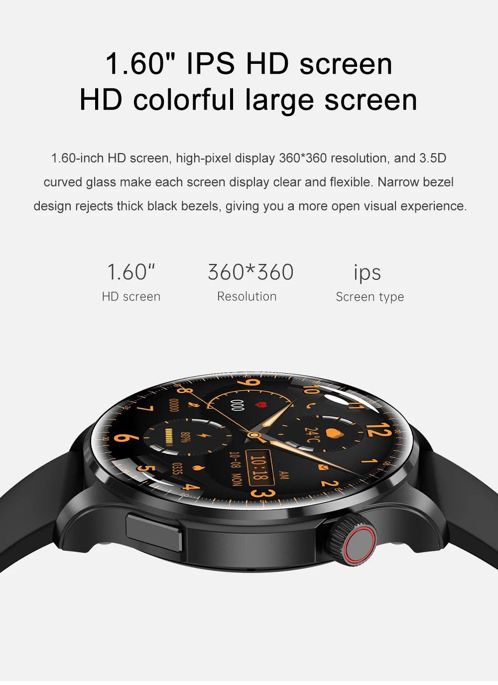 High-definition Bluetooth calling smartwatch 1.53 inch 360