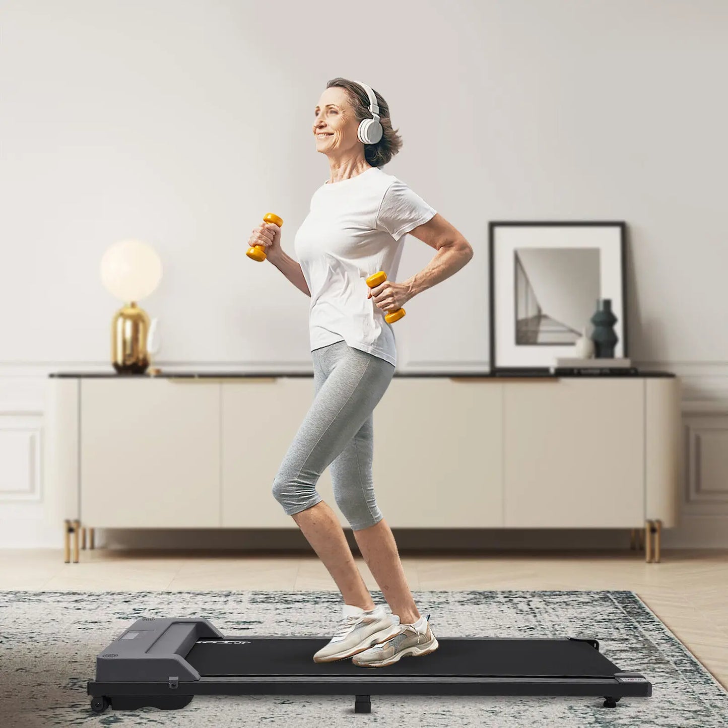 Treadmill for Exercise, Electric Walking and Running Machine, Under Desk