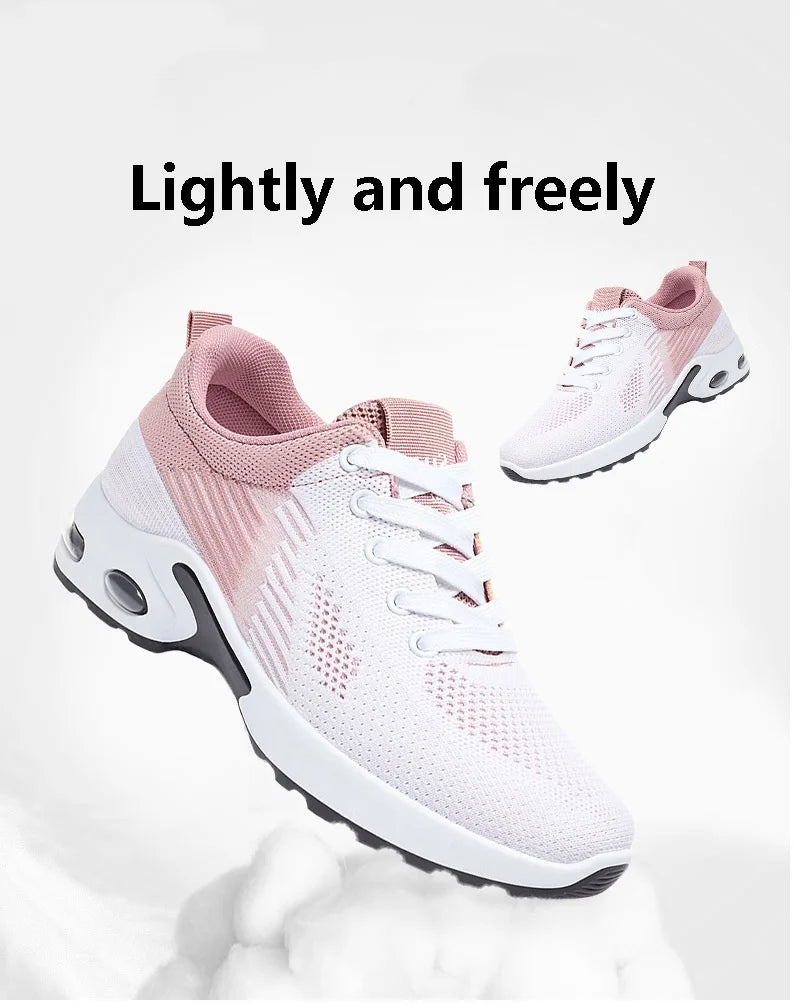 Women Outdoor Running Shoes Fashion Ultra Light Knit Breathable Shoe