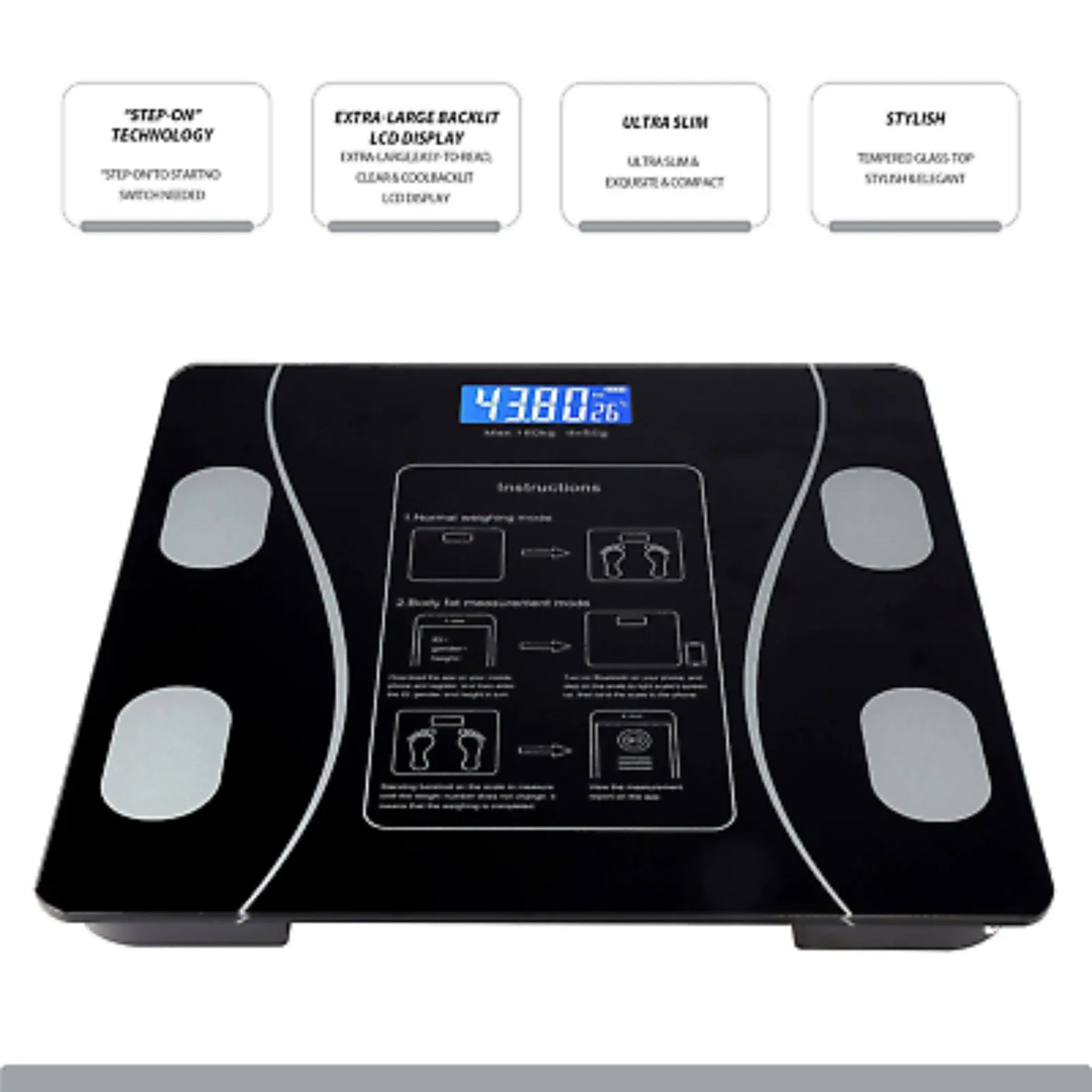 US Smart Weight Scale Body Digital Bathroom Scale BMI Bluetooth