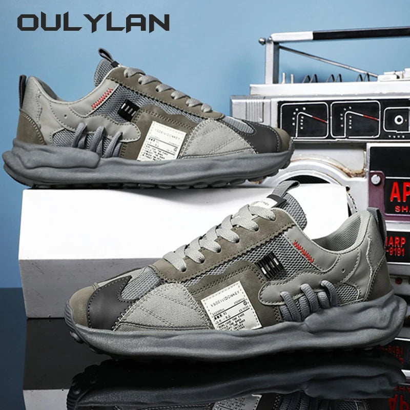 Outdoor Mesh Black Running Shoes