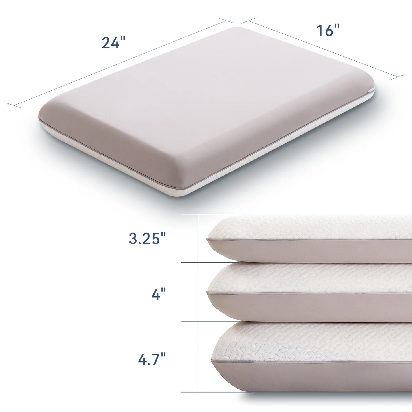 Hcore 1 PC Dual-Sided Core Memory Foam Pillow