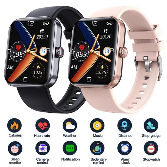 Bluetooth Smart Watch 1.9'' Blood Oxygen Test Smart Watch Heart Rate Monitoring