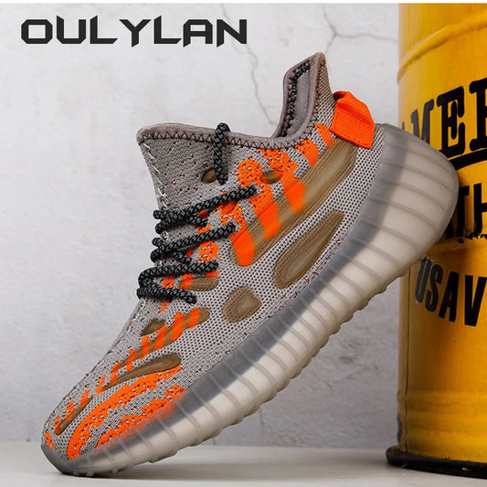 Oulylan Men Sneakers, Light Casual Fashion Running Elastic Shoes