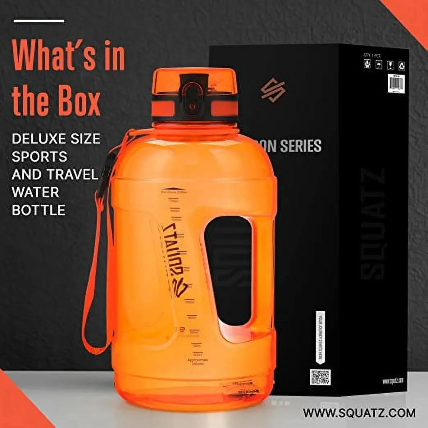 SQUATZ 78 Oz Poseidon Series Sports Water Bottle - Premium Quality