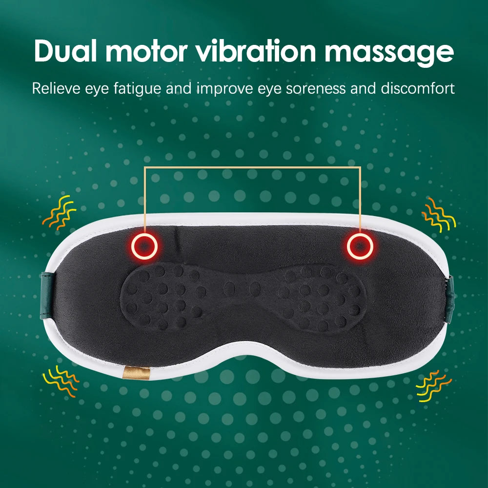 Electric Steam Eye Massager Sleeping Mask Heated Eye Resistant Remover