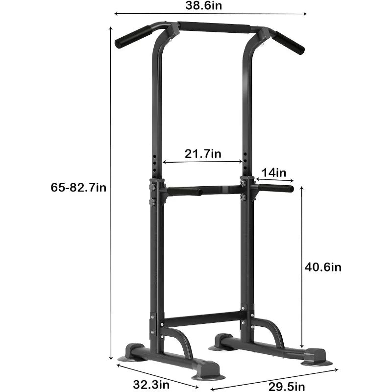 SogesPower Power Tower Dip Station Pull Up Bar