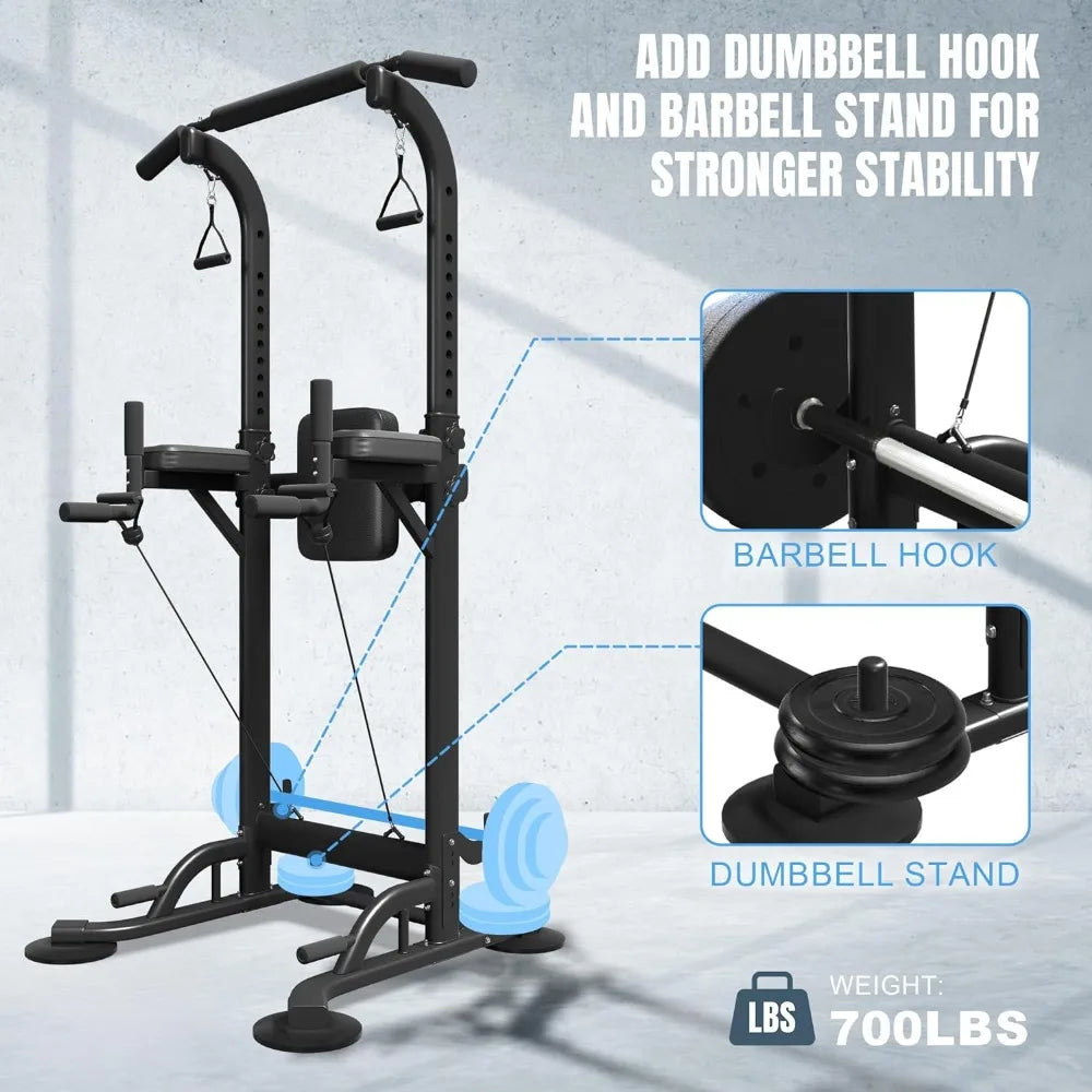 Pull Up Dip Station, Adjustable Height Pull Up Bar Stand