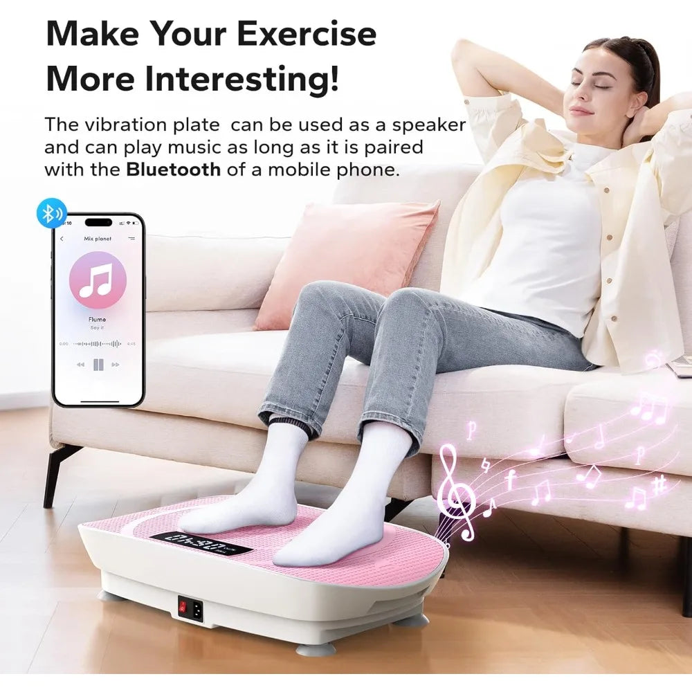 Vibration Plate Exercise Machine, Whole Body Workout Power Vibrate Fitness Platform