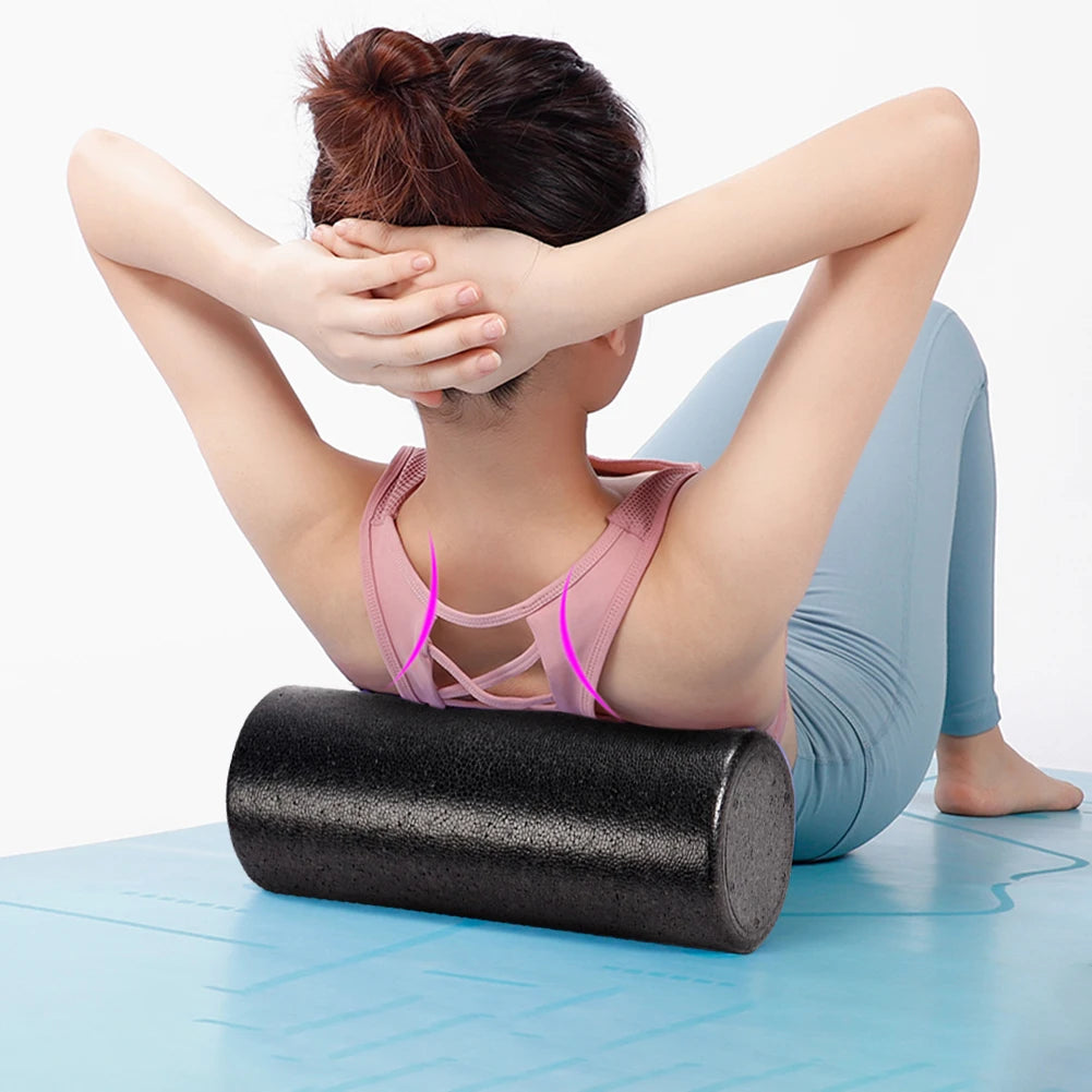 12 Inch Solid Core Back Foam Roller High-Density Foam