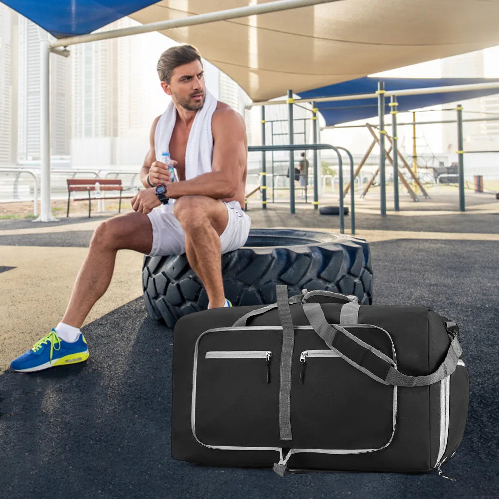 Adjustable Strap Gym Bag Weekender Bag for Men and Women