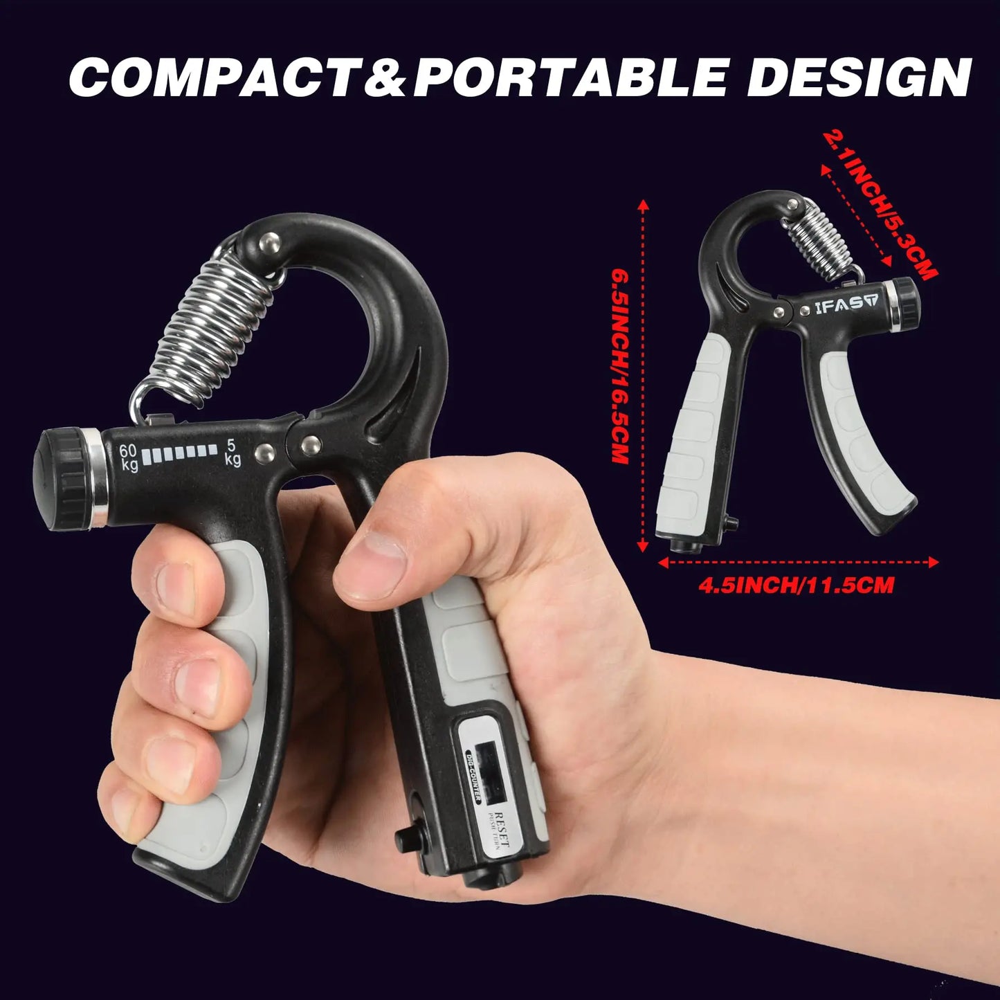 Hand Grip Strengthener, Counting hand Grips Workout