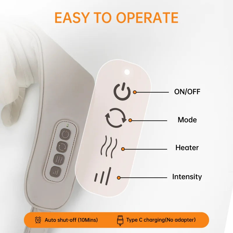 Mebak N1 Massager For Neck and Cervical Shoulder With Heat Therapy