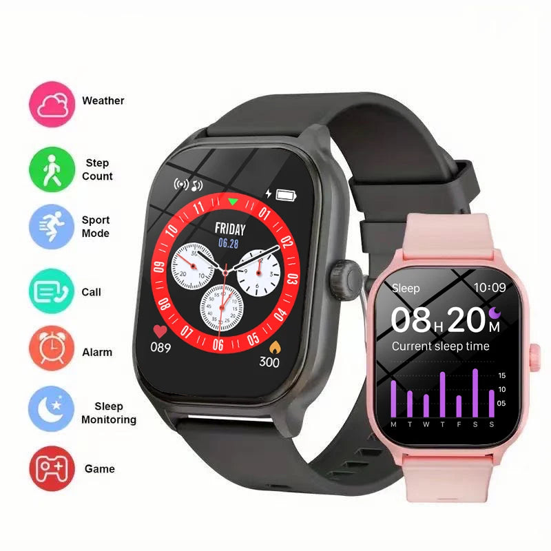 Smart watch men/women fitness sports watch real pedometer touch