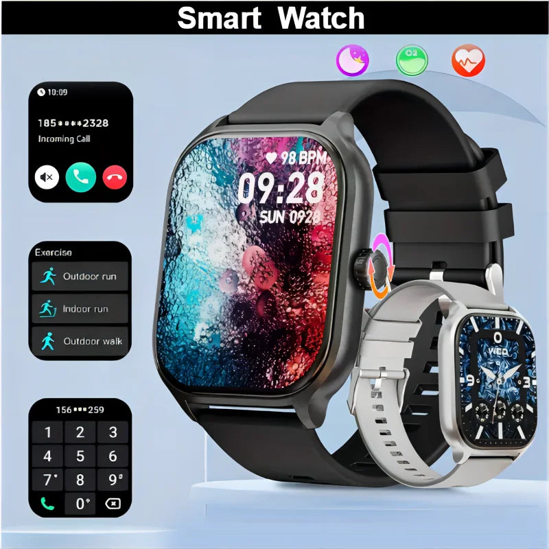 Smart watch men/women fitness sports watch real pedometer touch