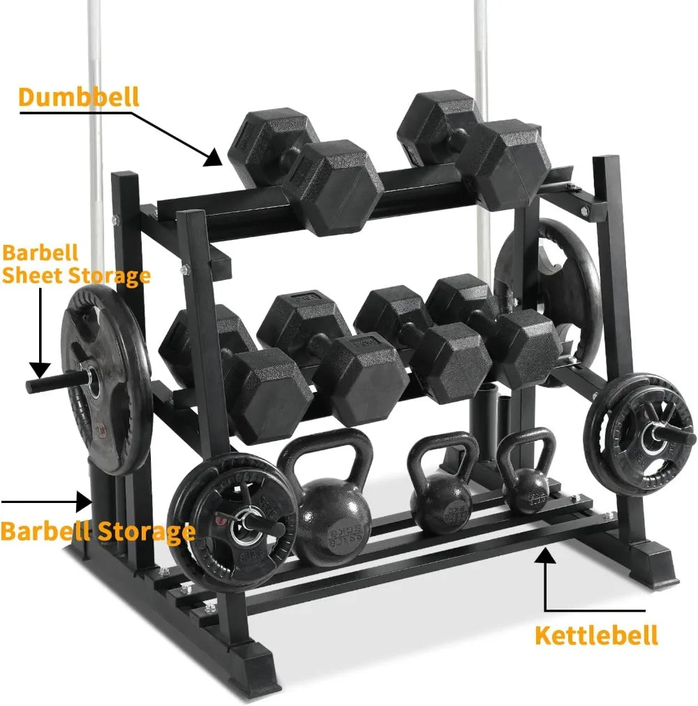 Dumbbell Rack Dumbbell Set with Rack Stand, Dumbbells Weights Rack